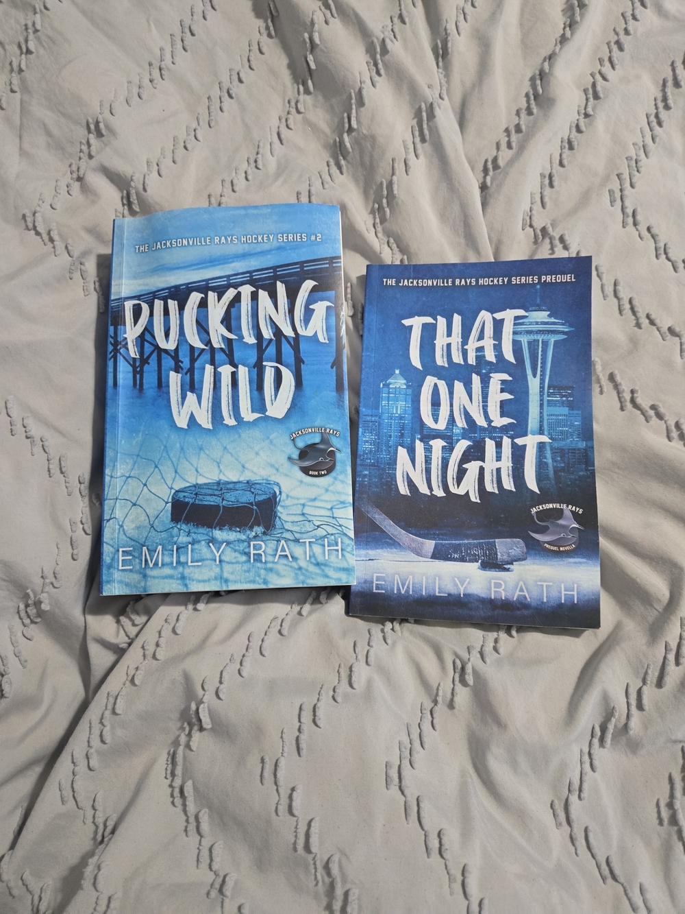 Emily Ray Blue Hockey Novel Set - Pucking Wild & That One Night